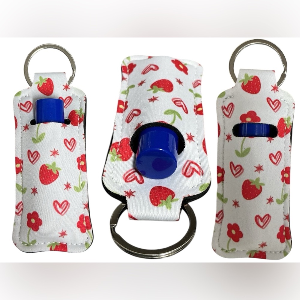 Lip Balm/Chapstick Keychain Holder - set of 5 - Picture 3 of 5